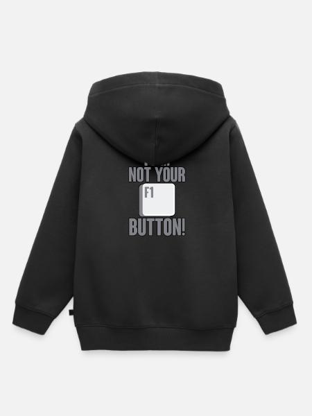 Je ne suis pas votre bouton F1 2 - Sweat Premium à capuche enfant bio - noir