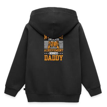 Höchste Leistung nennt mich Daddy Videospieler - Kinder Premium Organic Hoodie - Schwarz - Hinten - AI Model Kid Male (0cm)