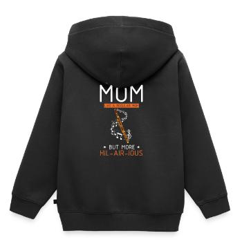 Bassoonist design for woodwind orchestra - Kids Premium Organic Hoodie - black - Back - AI Model Kid Male (0cm)