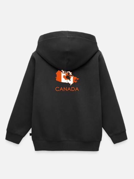 Canada - Sweat Premium à capuche enfant bio - noir