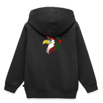 Weißrussland - Kinder Premium Organic Hoodie - Schwarz - Hinten - AI Model Kid Male (0cm)