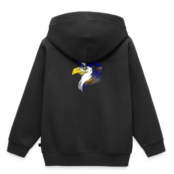 Bosnien und Herzegowina - Kinder Premium Organic Hoodie - Schwarz - Hinten - AI Model Kid Male (0cm)
