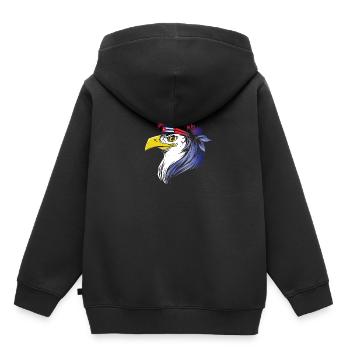 Cuba - Sweat Premium à capuche enfant bio - noir - Dos - AI Model Kid Male (0cm)