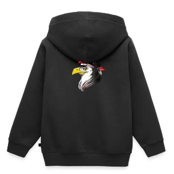 Ägypten - Kinder Premium Organic Hoodie - Schwarz - Hinten - AI Model Kid Male (0cm)
