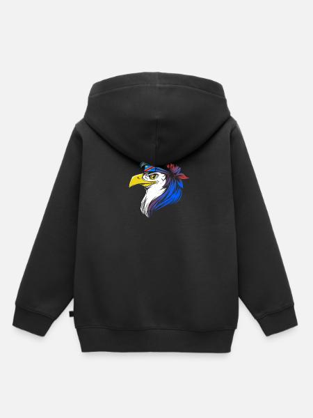 Demokratische Republik Kongo - Kinder Premium Organic Hoodie - Schwarz
