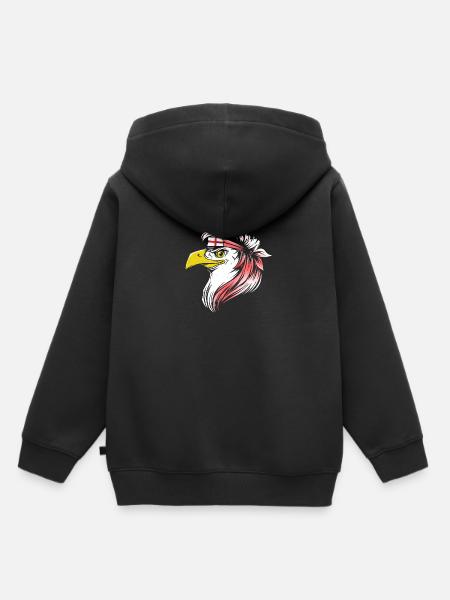 England - Kinder Premium Organic Hoodie - Schwarz