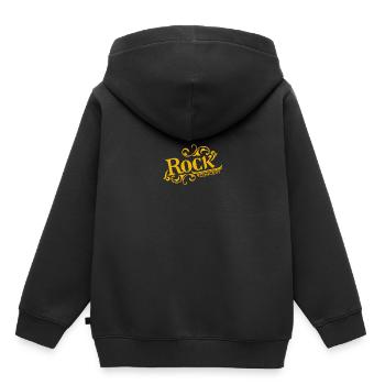 Concert rock - Sweat Premium à capuche enfant bio - noir - Dos - AI Model Kid Male (0cm)