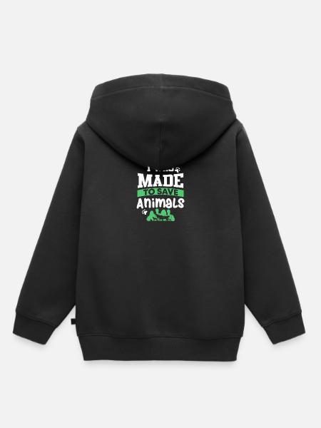 Tierarzt Geschenk | Tiermediziner - Kinder Premium Organic Hoodie - Schwarz