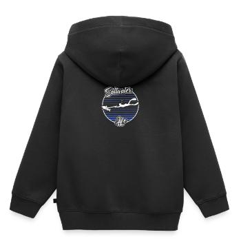 Chasse sous marine Vie en eau salée Pêche en apnée - Sweat Premium à capuche enfant bio - noir - Dos - AI Model Kid Male (0cm)