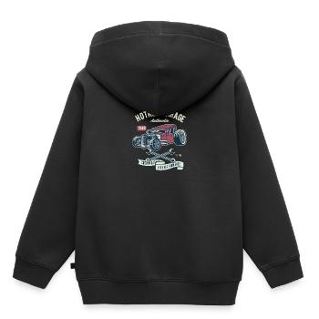 Hotrod Garage Haute Performance - Sweat Premium à capuche enfant bio - noir - Dos - AI Model Kid Male (0cm)
