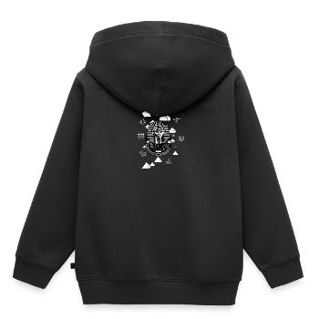 Ancient Egyptian symbols pharaoh and hieroglyphs - Kids Premium Organic Hoodie - black - Back - AI Model Kid Male (0cm)