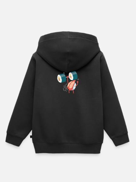 Sushi Gym - Kinder Premium Organic Hoodie - Schwarz