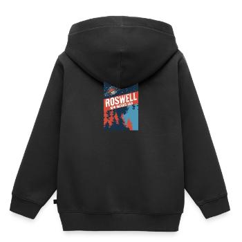 Roswell New Mexico USA Verschwörungstheorien Fun Gif - Kinder Premium Organic Hoodie - Schwarz - Hinten - AI Model Kid Male (0cm)