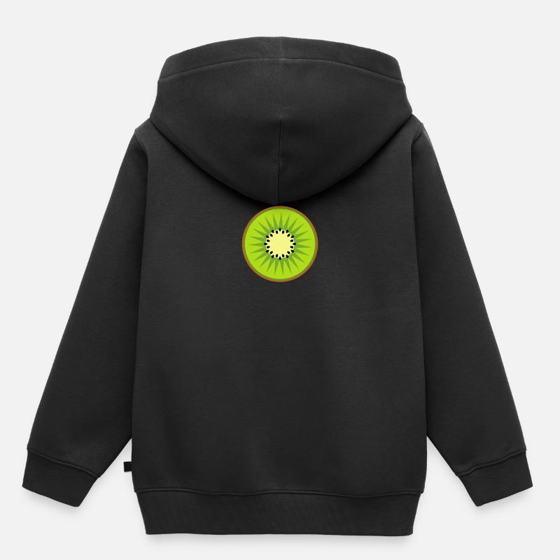 kiwi - Sweat Premium à capuche enfant bio - noir