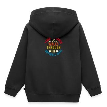 Trockenbauinstallateur Trockenbauer Trockenbaufertiger - Kinder Premium Organic Hoodie - Schwarz - Hinten - AI Model Kid Male (0cm)