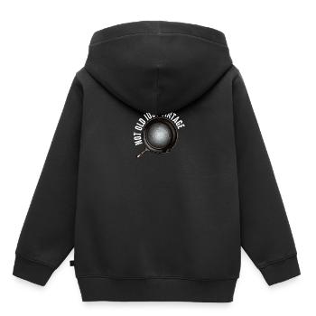 Poêle en fonte Lover Friture Poêle Drôle De Cuisson - Sweat Premium à capuche enfant bio - noir - Dos - AI Model Kid Male (0cm)