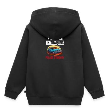 Neue Fahrschüler Mädchen Frauen Mutter Tochter - Kinder Premium Organic Hoodie - Schwarz - Hinten - AI Model Kid Male (0cm)