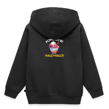 Philippines Philippines Femmes Hommes Cuisine philippine - Sweat Premium à capuche enfant bio - noir - Dos - AI Model Kid Male (0cm)