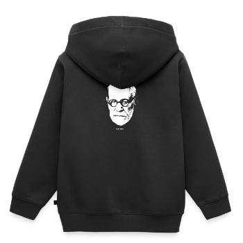 Votre maman, votre mère. Sigmund Freud - Sweat Premium à capuche enfant bio - noir - Dos - AI Model Kid Male (0cm)