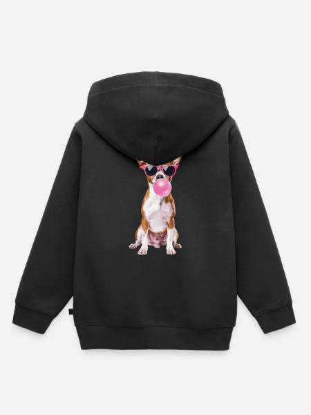 Basenji - Kinder Premium Organic Hoodie - Schwarz