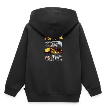 palmiers - Sweat Premium à capuche enfant bio - noir - Dos - AI Model Kid Male (0cm)