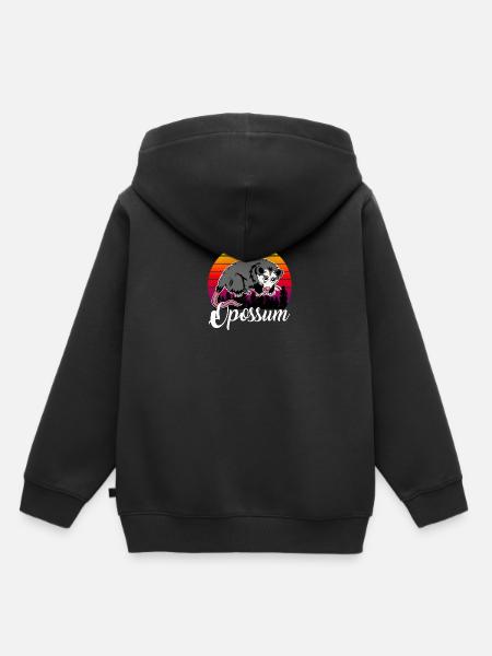 Opossum - Kinder Premium Organic Hoodie - Schwarz