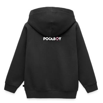 Sauveteur cadeau piscine garçon sauveteur - Sweat Premium à capuche enfant bio - noir - Dos - AI Model Kid Male (0cm)