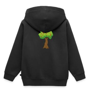 Pommier - Sweat Premium à capuche enfant bio - noir - Dos - AI Model Kid Male (0cm)