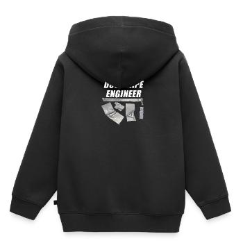 ingénieur en ruban adhésif - Sweat Premium à capuche enfant bio - noir - Dos - AI Model Kid Male (0cm)