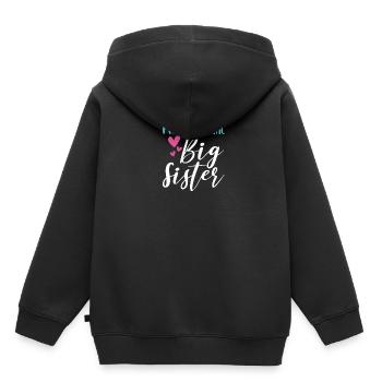Professionnel grande soeur grande soeur 2021 - Sweat Premium à capuche enfant bio - noir - Dos - AI Model Kid Male (0cm)