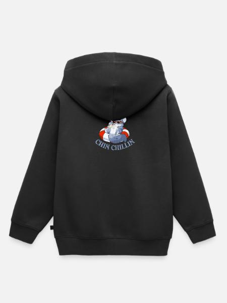 Chinchilla - Kinder Premium Organic Hoodie - Schwarz