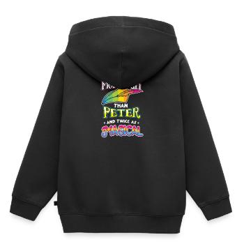 More Than Peter And Twice As Magical LGBT Gift - Kids Premium Organic Hoodie - black - Back - AI Model Kid Male (0cm)