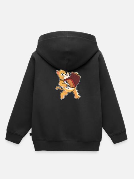 Akkordeon - Kinder Premium Organic Hoodie - Schwarz