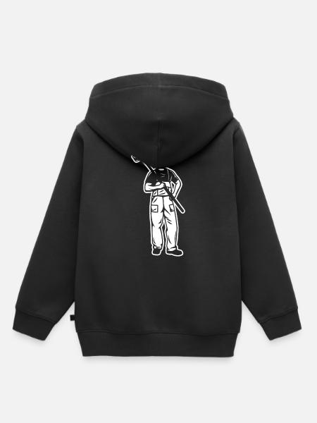 Maler Junge - Kinder Premium Organic Hoodie - Schwarz