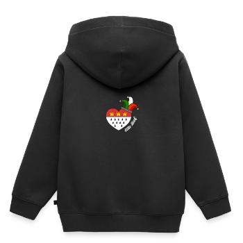 Kölle Alaaf Carnaval de la cathédrale de Cologne Kölsch - Sweat Premium à capuche enfant bio - noir - Dos - AI Model Kid Male (0cm)