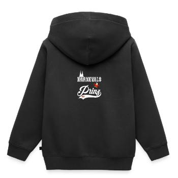 Carnaval Prince Kölle Alaaf Carnaval de Cologne - Sweat Premium à capuche enfant bio - noir - Dos - AI Model Kid Male (0cm)