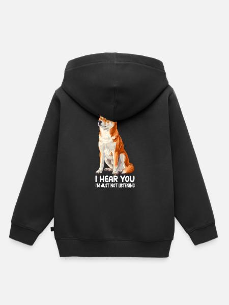 Akita - Kinder Premium Organic Hoodie - Schwarz