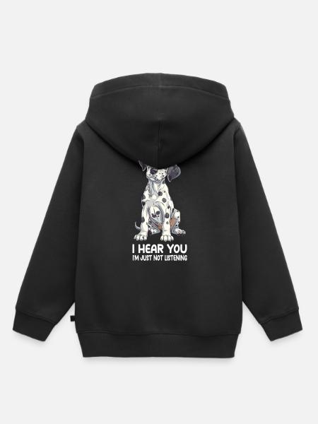 Dalmatian - Kinder Premium Organic Hoodie - Schwarz