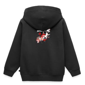 Cooles Japan Tradtions Design - Kinder Premium Organic Hoodie - Schwarz - Hinten - AI Model Kid Male (0cm)