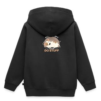 Lustiges Hunde Haustier Spruch - Kinder Premium Organic Hoodie - Schwarz - Hinten - AI Model Kid Male (0cm)