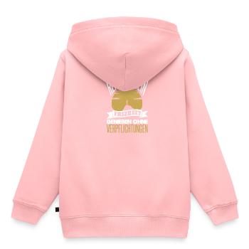Witziges Renten Rentner Spruch Motiv - Kinder Premium Organic Hoodie - Rosa - Hinten - AI Model Kid Female (0cm)
