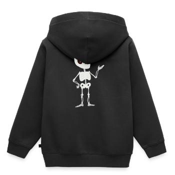 skeleton - Kids Premium Organic Hoodie - black - Back - AI Model Kid Male (0cm)