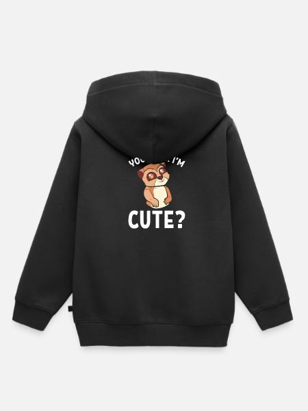 Erdmännchen - Kinder Premium Organic Hoodie - Schwarz