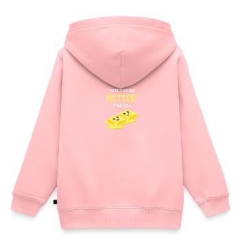 Le beurre que vous êtes en examen et foodie cadeau - Sweat Premium à capuche enfant bio - rose - Dos - AI Model Kid Female (0cm)