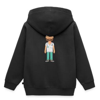 médecin - Sweat Premium à capuche enfant bio - noir - Dos - AI Model Kid Male (0cm)