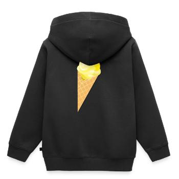 Scoop vanilla ice cream gift idea - Kids Premium Organic Hoodie - black - Back - AI Model Kid Male (0cm)