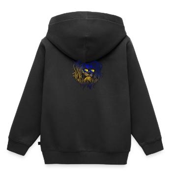 Bosnien und Herzegowina - Kinder Premium Organic Hoodie - Schwarz - Hinten - AI Model Kid Male (0cm)
