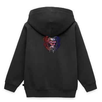Kroatien - Kinder Premium Organic Hoodie - Schwarz - Hinten - AI Model Kid Male (0cm)