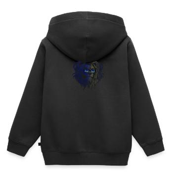 Curaçao - Kinder Premium Organic Hoodie - Schwarz - Hinten - AI Model Kid Male (0cm)
