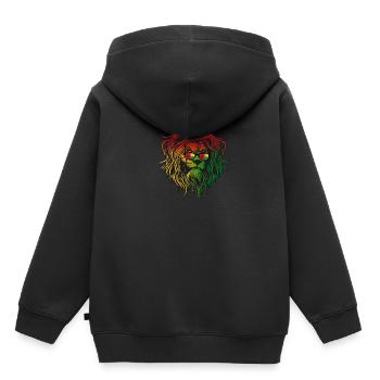 Guinée-Bissau - Sweat Premium à capuche enfant bio - noir - Dos - AI Model Kid Male (0cm)